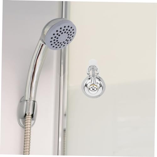 Soporte de ducha ajustable adhesivo sin taladro para alcachofa de baño paquete de 5 piezas 4