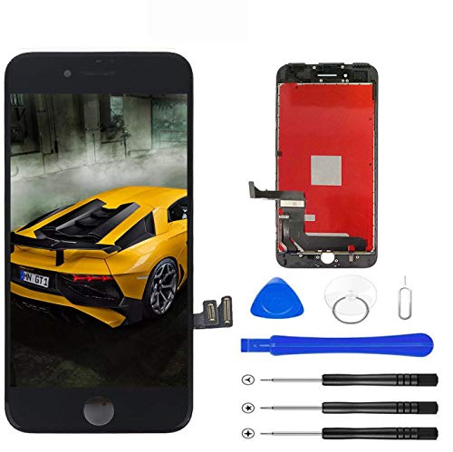 Magic Screen for iPhone 7 Plus Screen Replacement, LCD Display Touch Screen Digitizer Frame Assembly Set with 3D Touch and Repair Tools (Black)