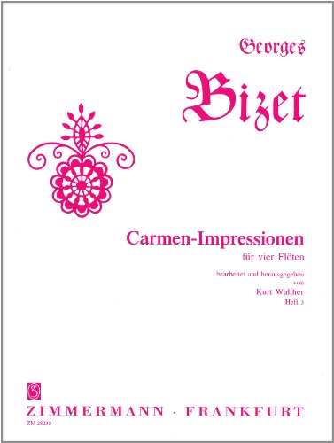 Impression de Carmen: 4 flutes. Partition et parties.