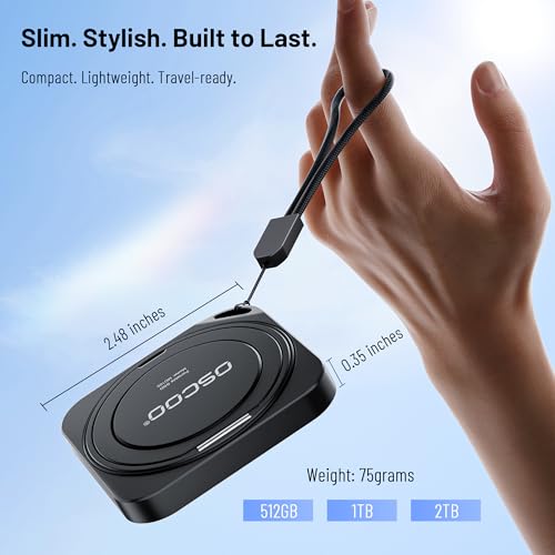 Image of 4TB Magnetic External SSD, Up to 2000MB /s Portable Hard Drive | Phone SSD Compatible with MagSafe iPhone ProRes 4K, Mac, Windows PC, Laptops - Ideal Gaming,Photographers,Content Creators