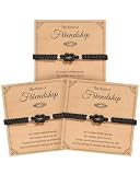 PZXHRY 3pcs Best Friend Bracelets for Women...
