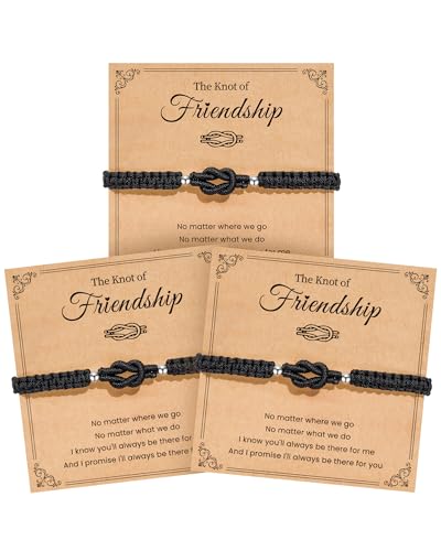 PZXHRY 3pcs Best Friend Bracelets for Women Friendship Gifts Bff Bestie Birthday Christmas...