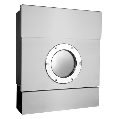 Preisvergleich Produktbild Radius Letterman 2 inkl. Zeitungsrolle Silber Briefkasten - 505 c
