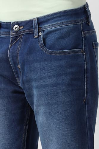 Image of Peter England Men's Skinny Fit Jeans | Premium | Casual Wear | Stylish Bottoms