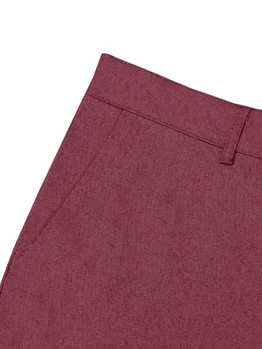 Men's Casual Slim Fit Pants Classic Stretch Dress Slacks Business Suit Dress Pants3