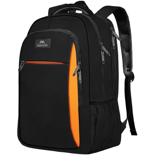 MATEIN Travel Laptop Backpack, Slim Sturdy College Laptops Backpack, Business Anti Theft Water Resistant Computer Bag Gift for Men & Women Fits 15.6 Inch Notebook