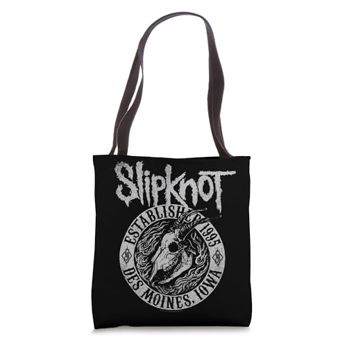 Official Slipknot Goat Flames Black Tote Bag