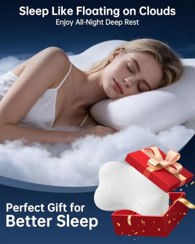 Cervical Neck Pillow, Memory Foam Pillows for Side/Back/Stomach Sleepers - image 9