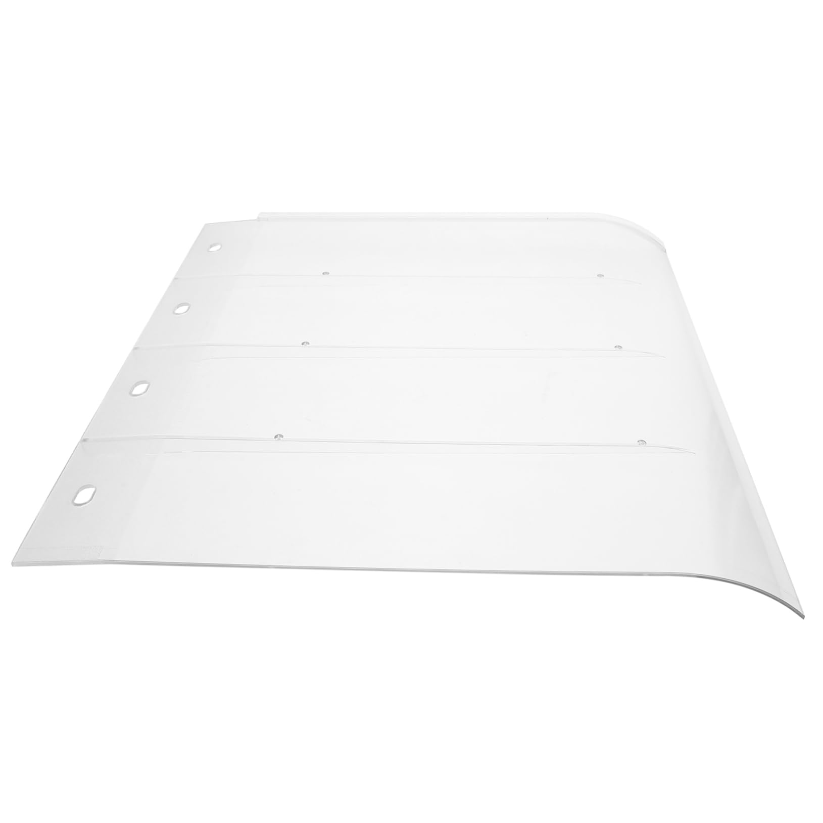 Toldo de lluvia para ventana de PC transparente plano de 1 pieza