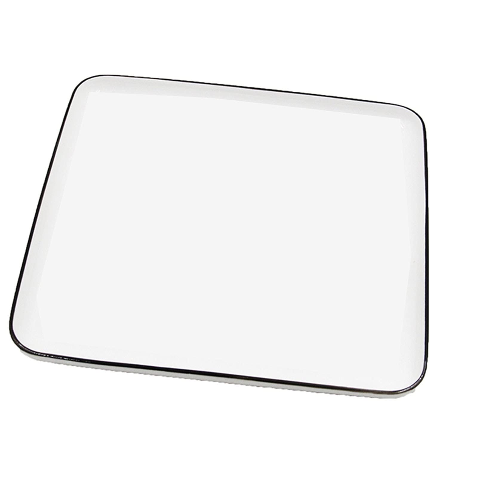 Paint Palette, Ceramic Rectangle Paint Mix Palette Multiple Sizes for Watercolor Gouache Oil Tempera(19cmx19cmx2cm)