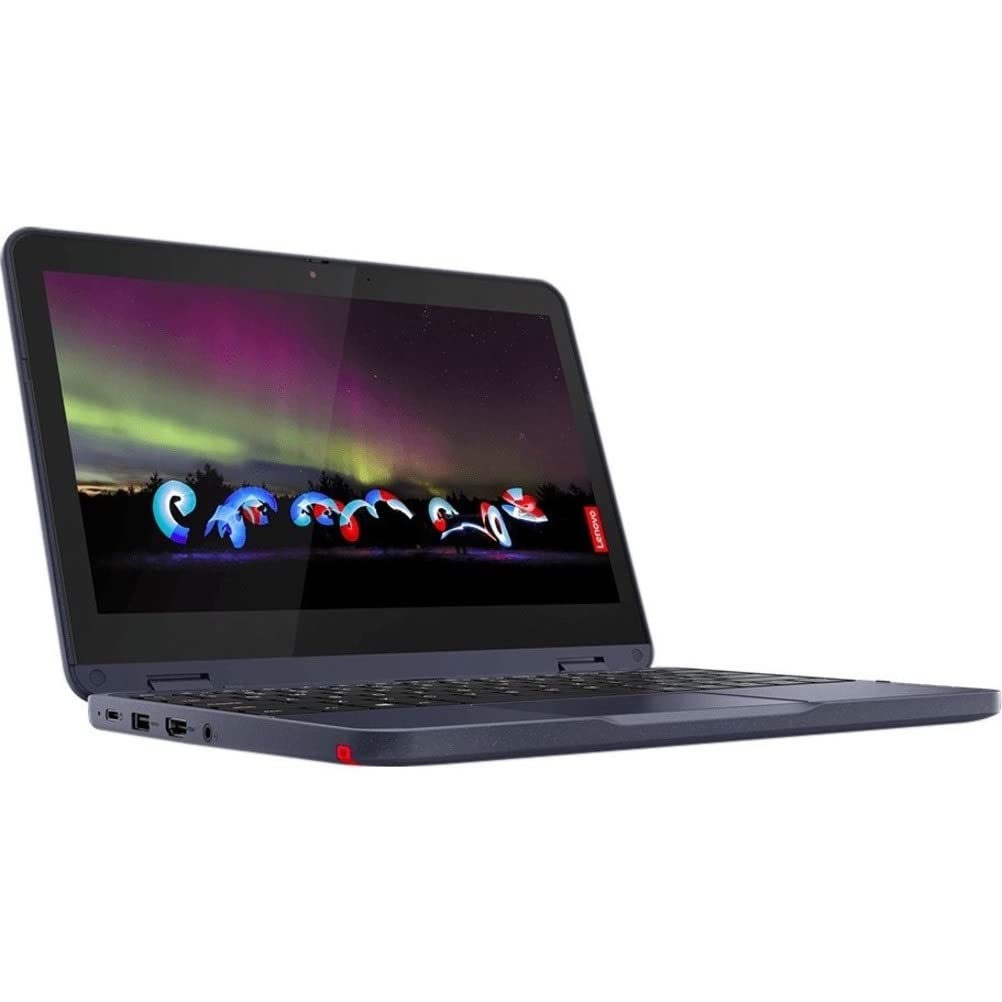 Lenovo 300 W Gen 3 82J1000GUS 11,6" Touchscreen Convertibile 2 in 1 Notebook - HD - 1366 x 768 - AMD 3015e Dual-Core (2 Core) 1.20 GHz - 4 GB RAM - 64 GB di memoria flash - Abyss Blue