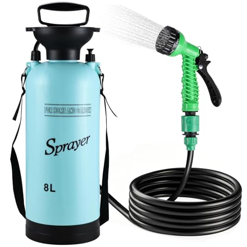 Ducha Portátil para Camping con 7 Modos de Spray, Ducha Manual con Manguera y Cabezal Extraíble, Kit de Enjuague a Presión para Senderismo, Viajes, Jardín, Playa y Mascotas miniatura 1