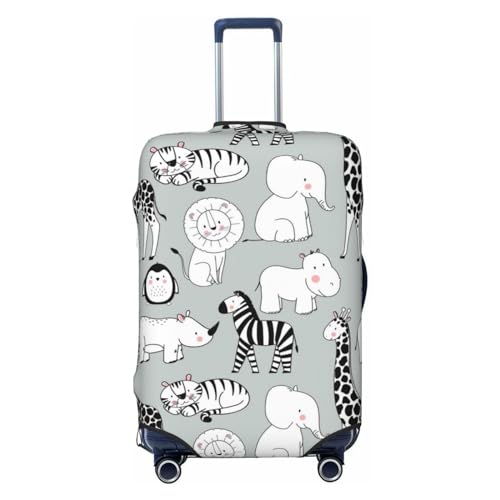 Anchor - Funda de equipaje a cuadros escoceses negros, fundas lavables para maleta, fundas de equipaje de moda, funda protectora de maleta antiarañazos, mujeres africanas en paisaje de montaña (2),