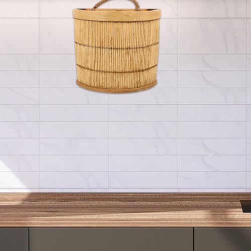 Cesta tejida elegante PRETYZOOM de pared para almacenamiento selecto 3