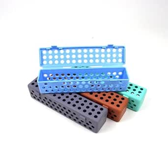 Dental Instrument Sterilization Case Plastic Autoclavable Cassette Medical Surgical Disinfection Container Tray (Green)