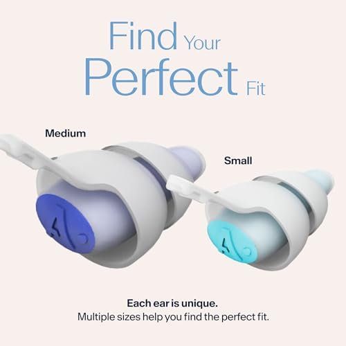 Alpine SleepDeep – Ear Plugs for Sleep - New 3D Oval Shape and Super Soft Reusable Noise Cancelling Ear Plugs - 27dB Noise Reduction - Ideal for Side Sleepers and Block Out Snoring (S+ M/L)