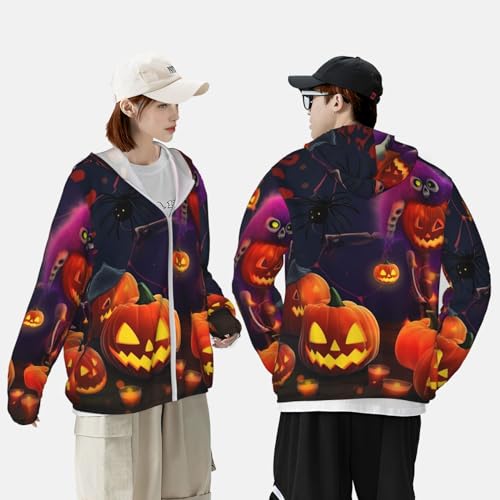 Chaqueta de protección solar hombre con capucha negra miniatura 2