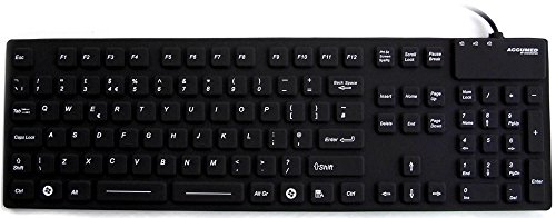 Image of AccuMed 105 - USB Full Size Sealed IP67 Antibacterial Medical/Clinical Keyboard