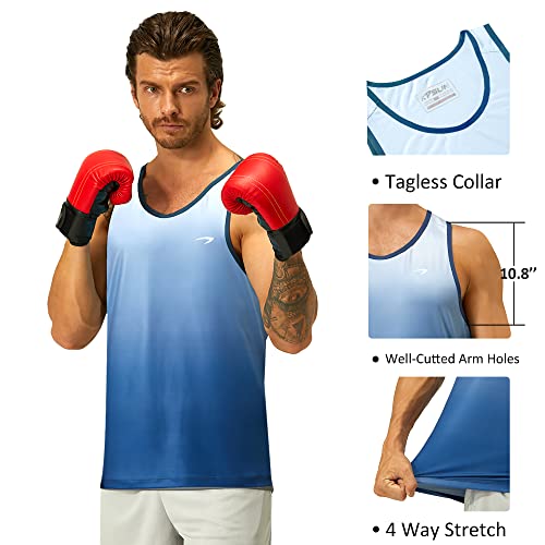 KPSUN Men's Quick Dry Sports Tank Tops Athletic Gym Bodybuilding Fitness Sleeveless Shirts for Beach Running Workout - Image 5