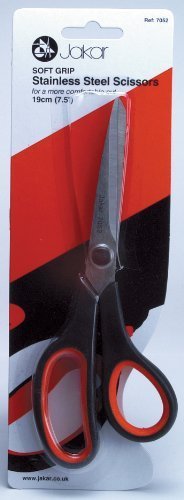 Scissors, Stainless Steel, 19cm /7.5", with Soft Grip Handle in Hanging Try-meblistercard