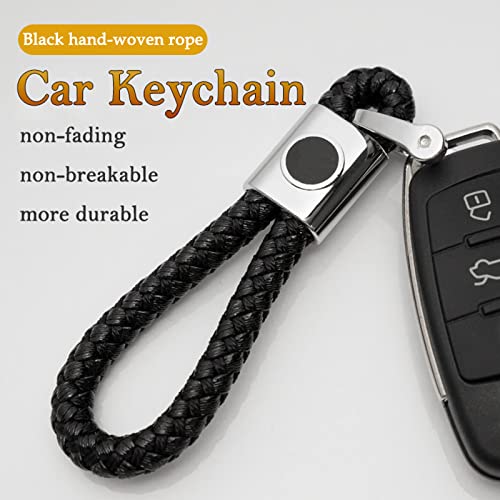 Nemeae Two Piece Keychain Set Premium Microfiber Leather Key Chain And Zinc Alloy Metal Key Ring Car Logo Pendant Classic Pendant Gift Birthday Present Accessories For Men And Woman Drivers #TOP6