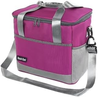 Insulated Lunch Bag - Beach, Club, Summer & Outdoor Trips 26L - Mauve