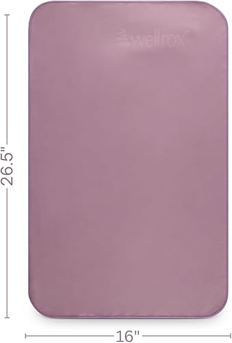 Miniatura 4 de Wellrox Toalla de yoga antideslizante - Toalla de mano y esterilla para yoga, pilates y fitness (lavanda)