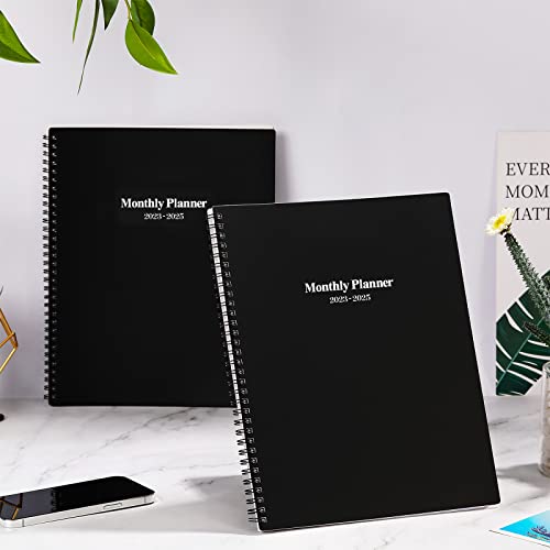 Monthly Planner 2023-2025 - Monthly Calendar 2023-2025 With Two-Side Pocket, July 2023 - June 2025, 9" X 11", Two Years Monthly Planner, Cardboard Cover, Perfect Organizer #TOP1