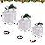 Bstge Christmas Lighted Gift Boxes, Set of 3 Christmas Decorations for Home, Light up Christmas Ornaments, Warm White LED with Bows for Indoor Party Holiday, Christmas Decor(Star)
