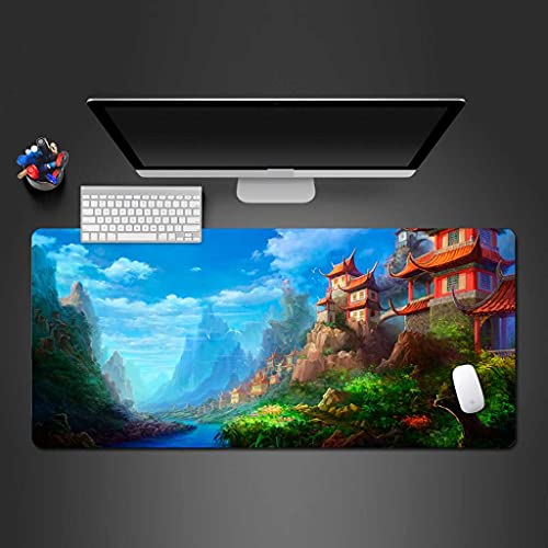 Tapis de souris gaming XXL éliminant les glissements grâce au caoutchouc anti-glissant 1000x500