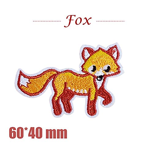 5 Pcs Cute Fox Embroidery Applique Patches, Iron On Patches, Sew On Applique Patch, Delicate Embroidered Patches, Cool Patches For Men, Women, Boys, Girls, Kids #TOP1