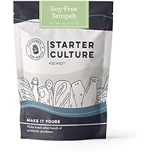 Cultures For Health Soy-Free Tempeh Starter Culture | 4 Packets Spores for DIY Plant Based Meat | Gluten Free, Non-GMO Indonesian Food | Make Meatless Bacon, Vegan Nuggets, More High Protein Snacks