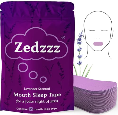 Zedzzz Lavender Scented Mouth Tape for Sleeping, 35 Strips