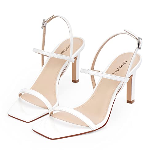 Image of Modatope Womens Sandals Open Toe Strappy Sandals Ankle Strap High Heel Sandals for Women