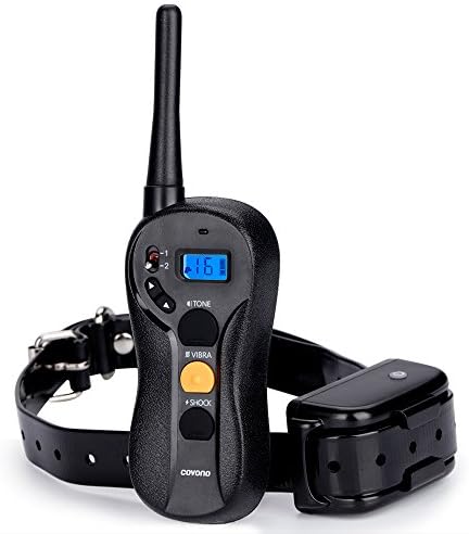 Covono Dog Shock Collar with 660 Yards Remote Control, Waterproof and Rechargeable Training Collar with Beep/Vibration/Shock/Blind Operation for Pet (10Lbs-100Lbs),Anti Barking E Collar for 1 Dog