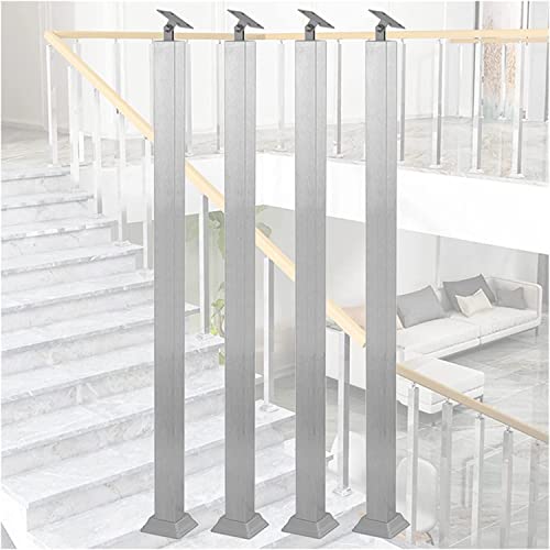 Rampes d'escalier en acier inoxydable avec balustres pour rénovation maison