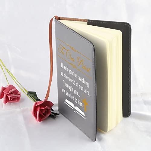 Journal de pasteur chrétien carnet de notes prêtre