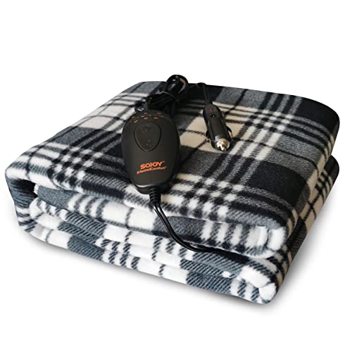 SJC Cobertor elétrico 152,4 x 101,6 cm portátil aquecido cobertor...