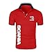 Produktbild CMJIEFAF Herren Golf Poloshirts T-Shirts Für Scania Print Rugby Kurzarm Jersey Poloshirt Revers T-Shirt Sport Arbeitshemden Tops Tee - Teenager-Geschenk-Red||XL
