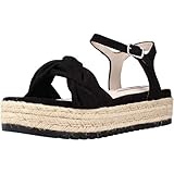 SINTETICO Sandalias Planas MUSTANG 50687 Negro - Talla: 38 genero: Mujer