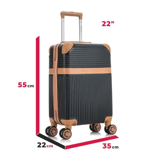 Mala de Viagem de Bordo Kabri 10kg Rígida ABS Padrão ANAC com 4 Rodas duplas 360º e Trava de segredo