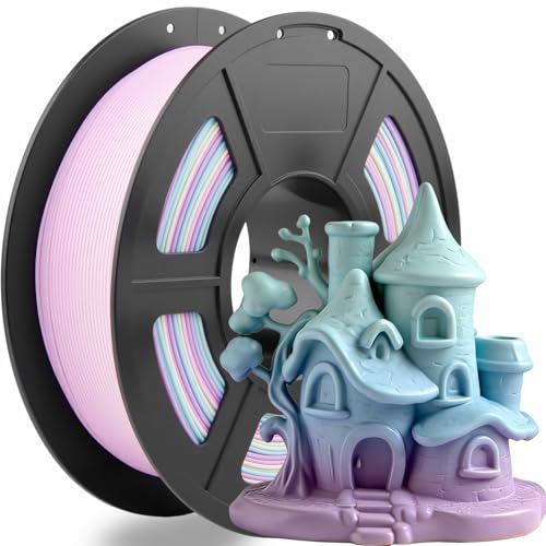 Filament PLA arc-en-ciel multicolore de 1,75 mm pour créer des objets de décoration uniques