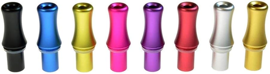 eGo CE Clearomiser Replacement Mouthpiece Round/Aluminium/Assorted 5 Pack