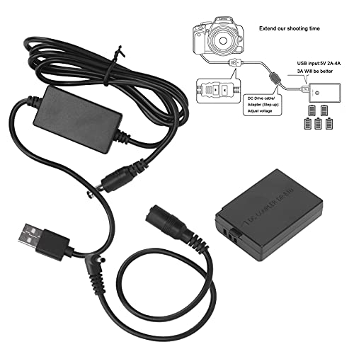 Adaptador LP-E10 batería simulada USB cable de alimentación continua cámara 1100D 1200D 3