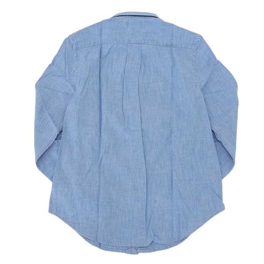 美品 ポロラルフローレン 長袖シャツ ポニー BD スカイブルー 9号 M 美品 ポロラルフローレン 長袖シャツ ポニー BD スカイブルー 9