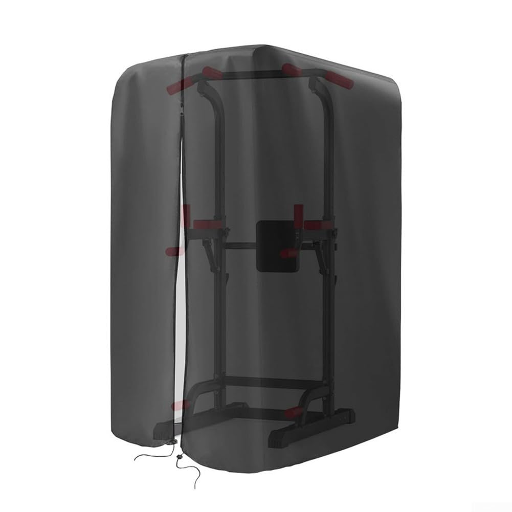 Copertura per rack da palestra Oxford 420D con cerniera, protezione antipolvere per tutte le stagioni per squat rack e power cage | coulisse regolabile adatta per attrezzature fitness indoor outdoor