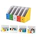 ARTIBETTER 1 Set File Organizer Rack Document Holder for Office School Vertical Storage for Easy Access to Files Letters and Folders Modern Design with Color Options