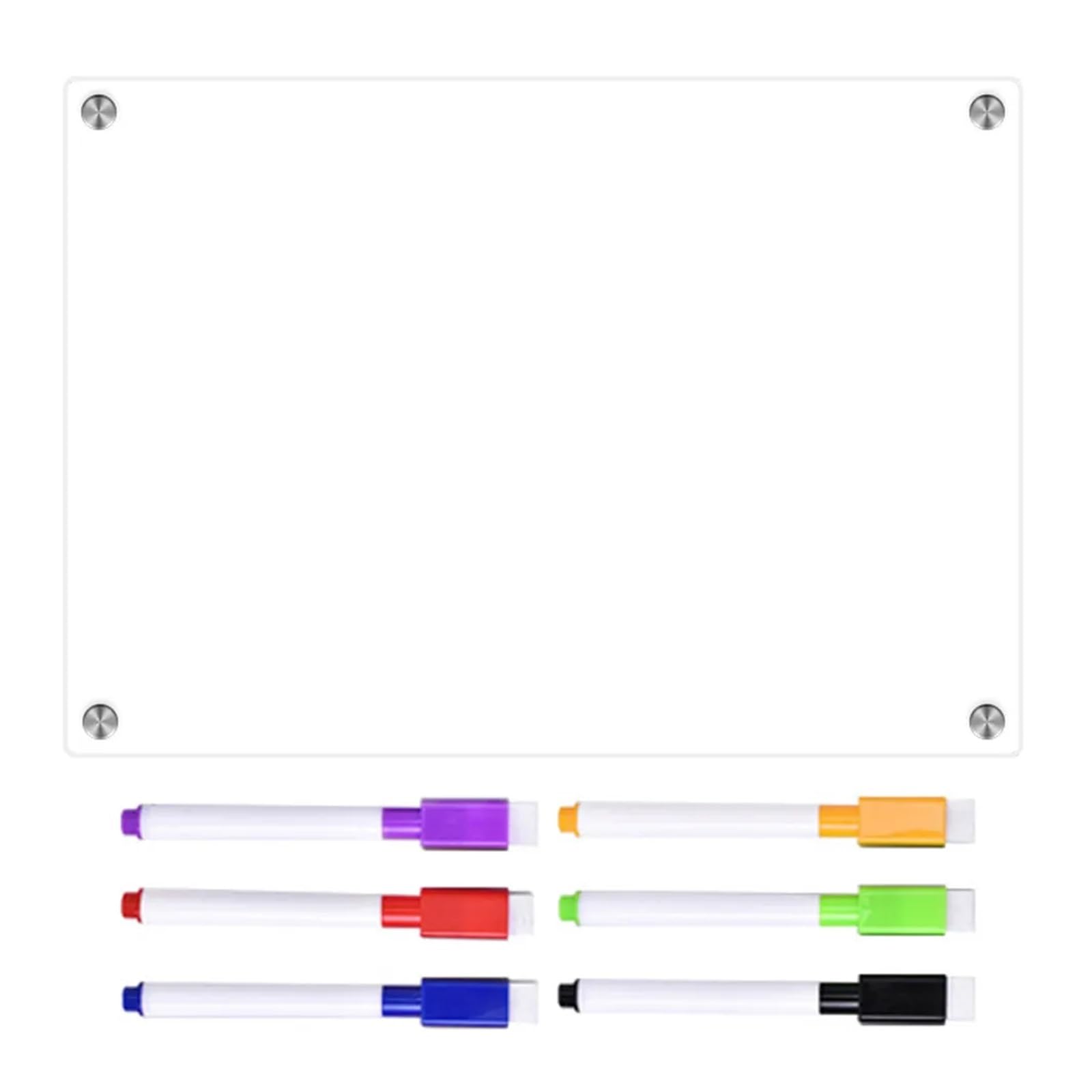 Tableau effaçable à sec tableau blanc de calendrier suspendu au réfrigérateur magnétique(42X29.7CM)