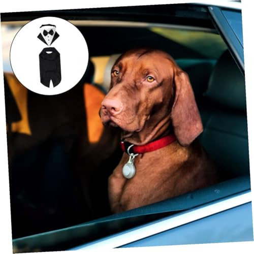 Disfraz Formal para Perro BESPORTBLE Talla S Negro miniatura 3