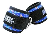 Grip Power Pads Best Ankle Straps for Cable Machines Double D-Ring Adjustable...